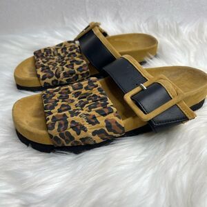 Pierre Hardy Alpha Mare Leopard Print Moulded Footbed Sandal 37